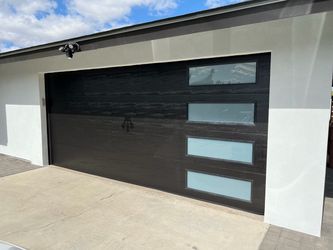 Flush panel garage doors openers springs etc