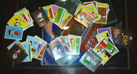 1986 Panini I love SNOOPY stickers / Very RARE / lot of 96