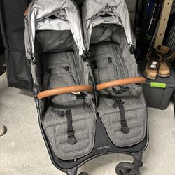 Valco Snap Duo Trend Side by Side Double Stroller - Charcoal