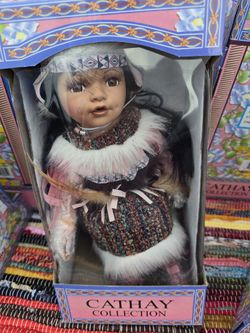 Porcelain Native American Dolls