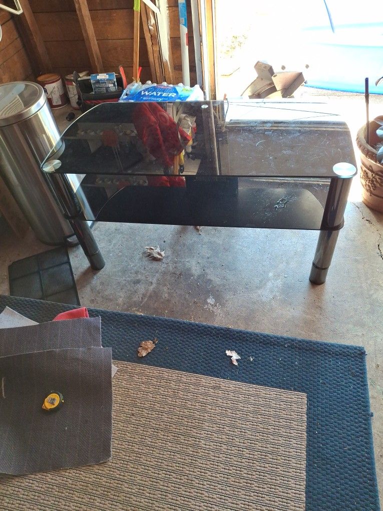 Black Glass Table