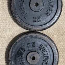 2 -50lb Weider Weights - $100 (black)