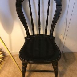 Antique chair acquired when moving a friend who has mostly antique excellent furniture