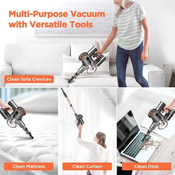 Vacuum Cleaner, 4 in 1 Cordless Stick Vacuum Cleaner with Powerful Suction for Hardwood New main image 5