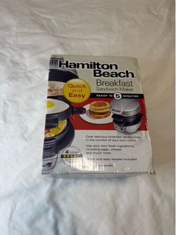 Hamilton Beach Breakfast Sandwich Maker – Quick & Easy Egg Muffin Maker