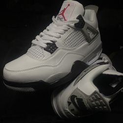 Jordan 4 White Cement 