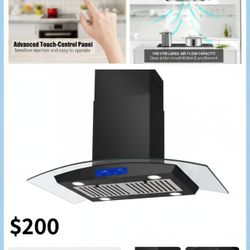 ✨ BRAND NEW! Joeaonz 30" Commercial Island Floating Range Hood - T10275 ✨