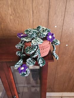 Handmade Crochet Potted Plant