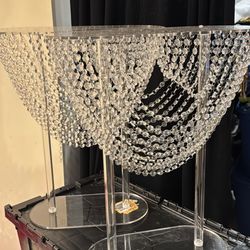 Crystal Flower Center Pieces