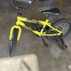 Huffy Rock It 18 Inch Bike With Training Wheels$20