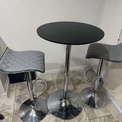 Bar Stool And Table 