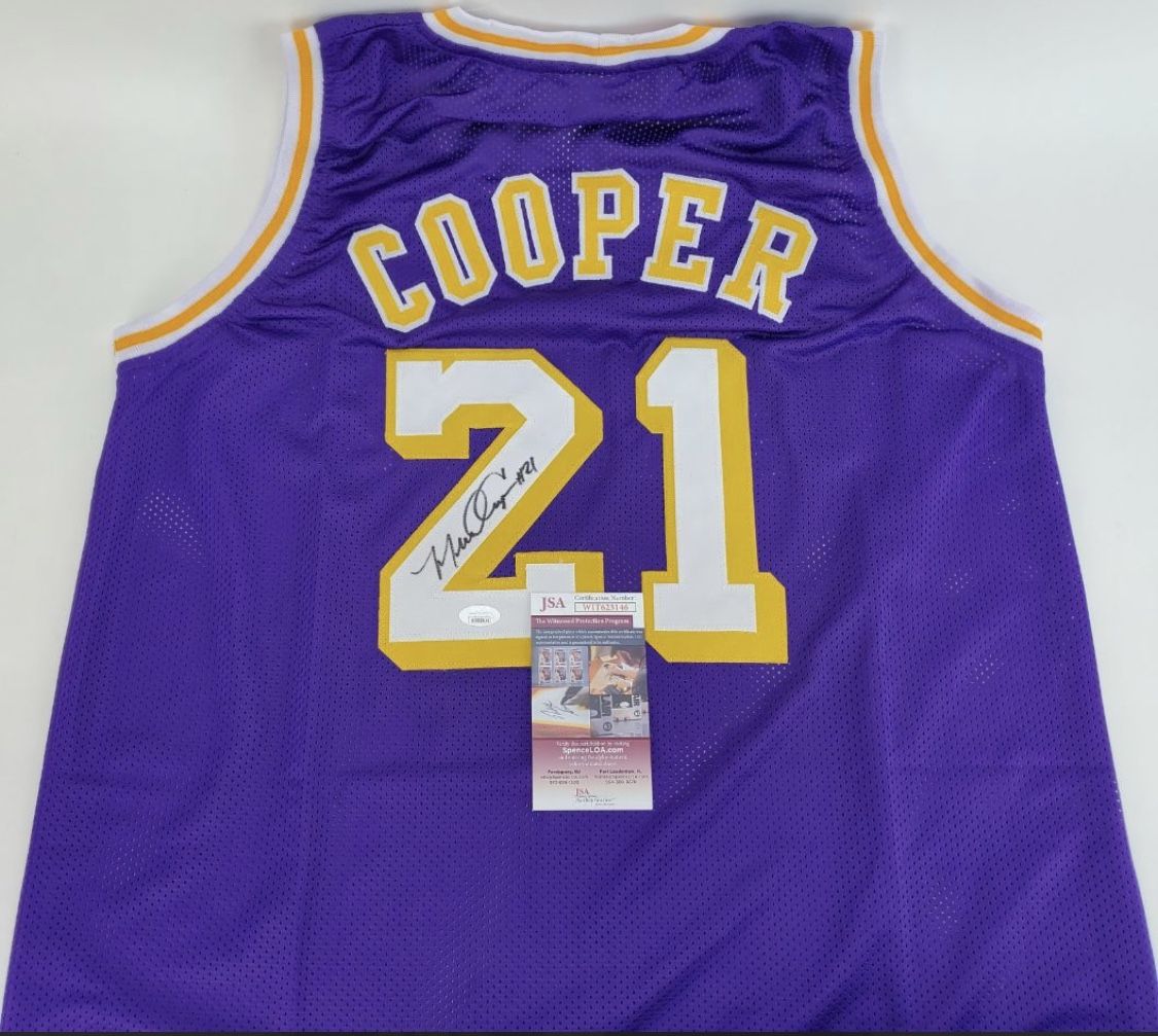 Michael Cooper Signed L.A. Lakers “Showtime!” Custom Jersey (JSA Witness COA)