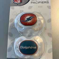 New 2-Pack Pacifiers - Miami Dolphins 