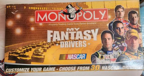 New Monopoly Nascar My Fantasy Drivers board game