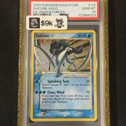 Suicune Gold star Psa10