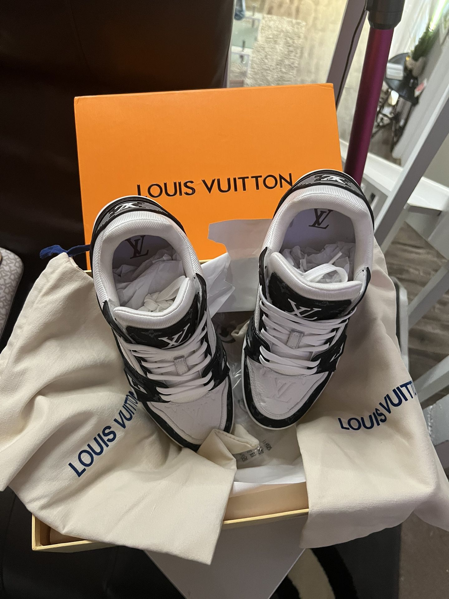 Custom Louis Vuitton Vans Women’s size 8.5 for Sale in Katy, TX - OfferUp