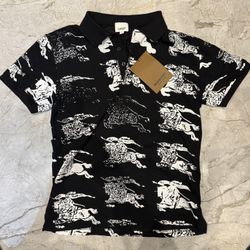 Burberry Men's Print Polo Size M