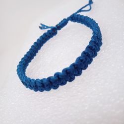 Blue adjustable bracelet Constancy Red Cord
