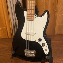 Fender Squier Bronco Electric Bass Guitar~Short Scale~Plays and Sounds Great! Mustang~Musicmaster~Bullet