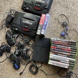 Sega Genesis Lot Some Super Nintendo And Sony And Xbox Stuff Need It Gone