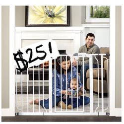 Regalo Easy Step 49-Inch Extra Wide Baby Gate, Includes 4-Inch And 12-Inch Extension Kit, Pressure Mount Kit And 4 Pack Of Wall Mount Kit, 4 Count (Pa