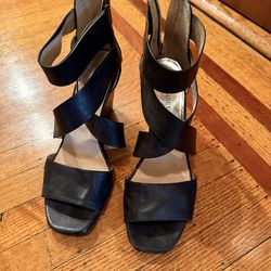 Michael Kors Black Strappy High Heel Sandals size 8,5