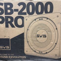 Brand New SVS SB-2000 Pro Subwoofer – Piano Gloss Black, Sealed Box