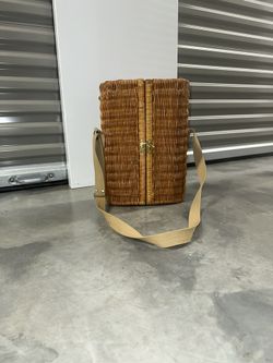 Vintage Wicker Wine Tote by Picnic Time