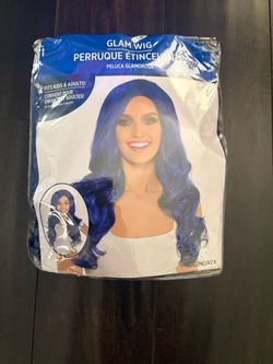 Glam blue wig