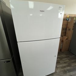 $799 Top Freezer Garage Ready Fridge, 1 Yr Warranty Included