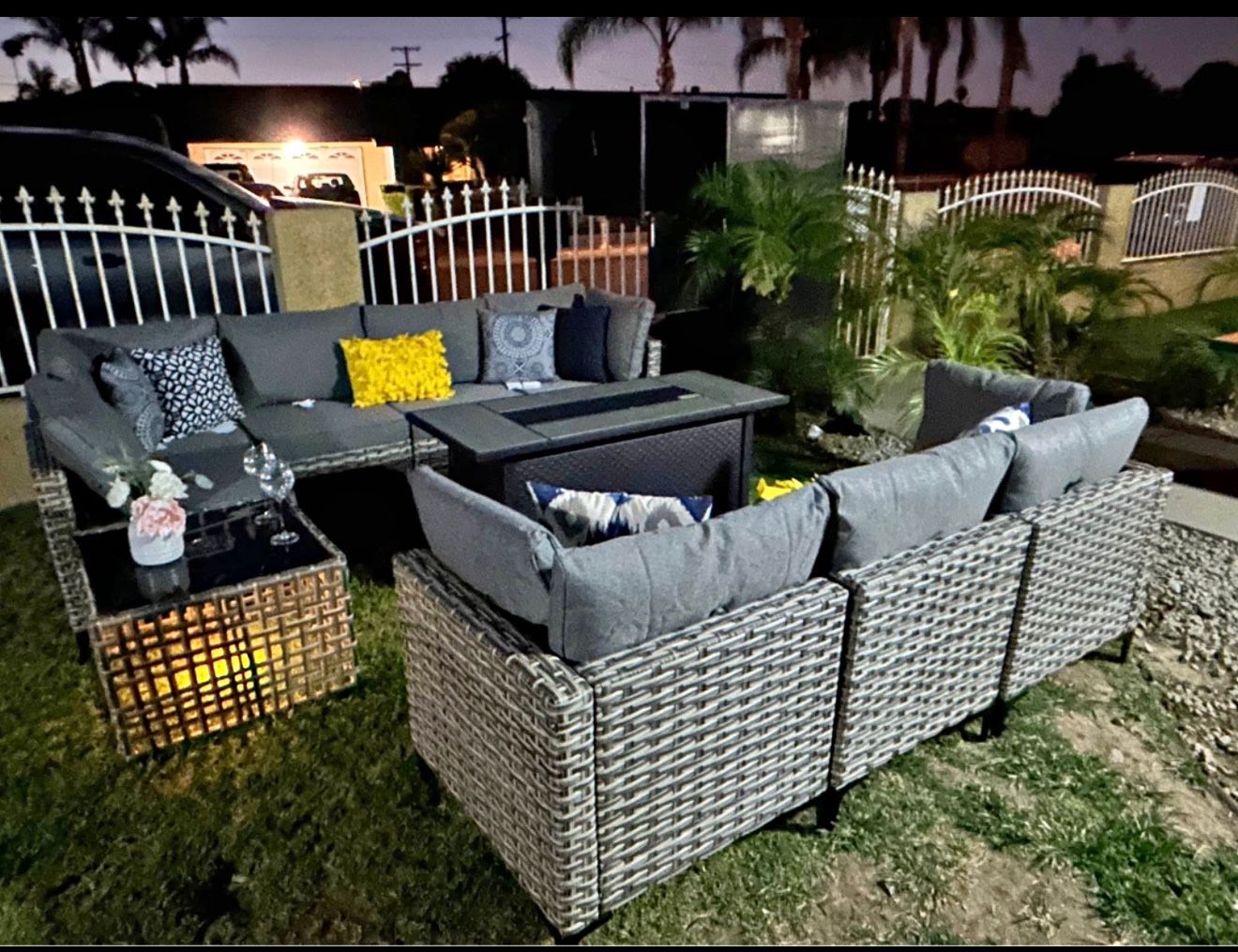 Brand New Patio Outdoor Furniture Set With Fire Pit