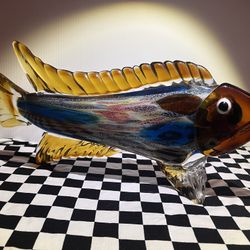 Large Murano-style Glass Fish