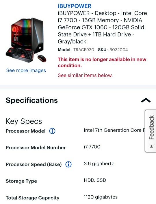 iBUYPOWER Gaming PC Computer Desktop