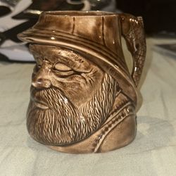 Vintage Sailor/Fisherman With Fish Handle Mug