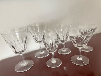 Baccarat crystal wine glasses