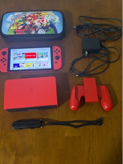 Switch OLED Mario red edition