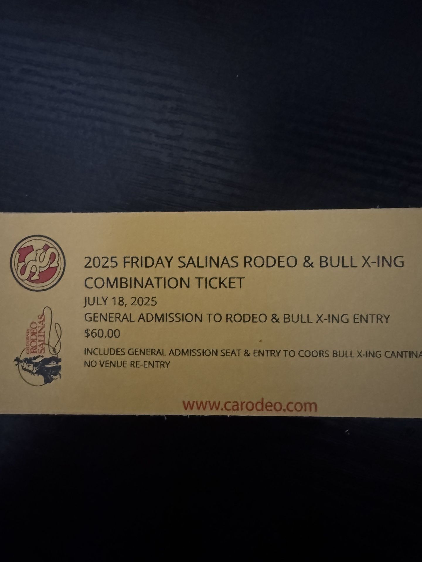 Rodeo Bull Xing Tickets For Friday