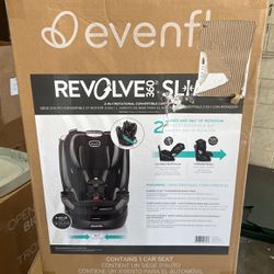 Evenflo Revolve360 Slim 2-in-1 Rotational Car Seat with Quick Clean Cover (Sutton