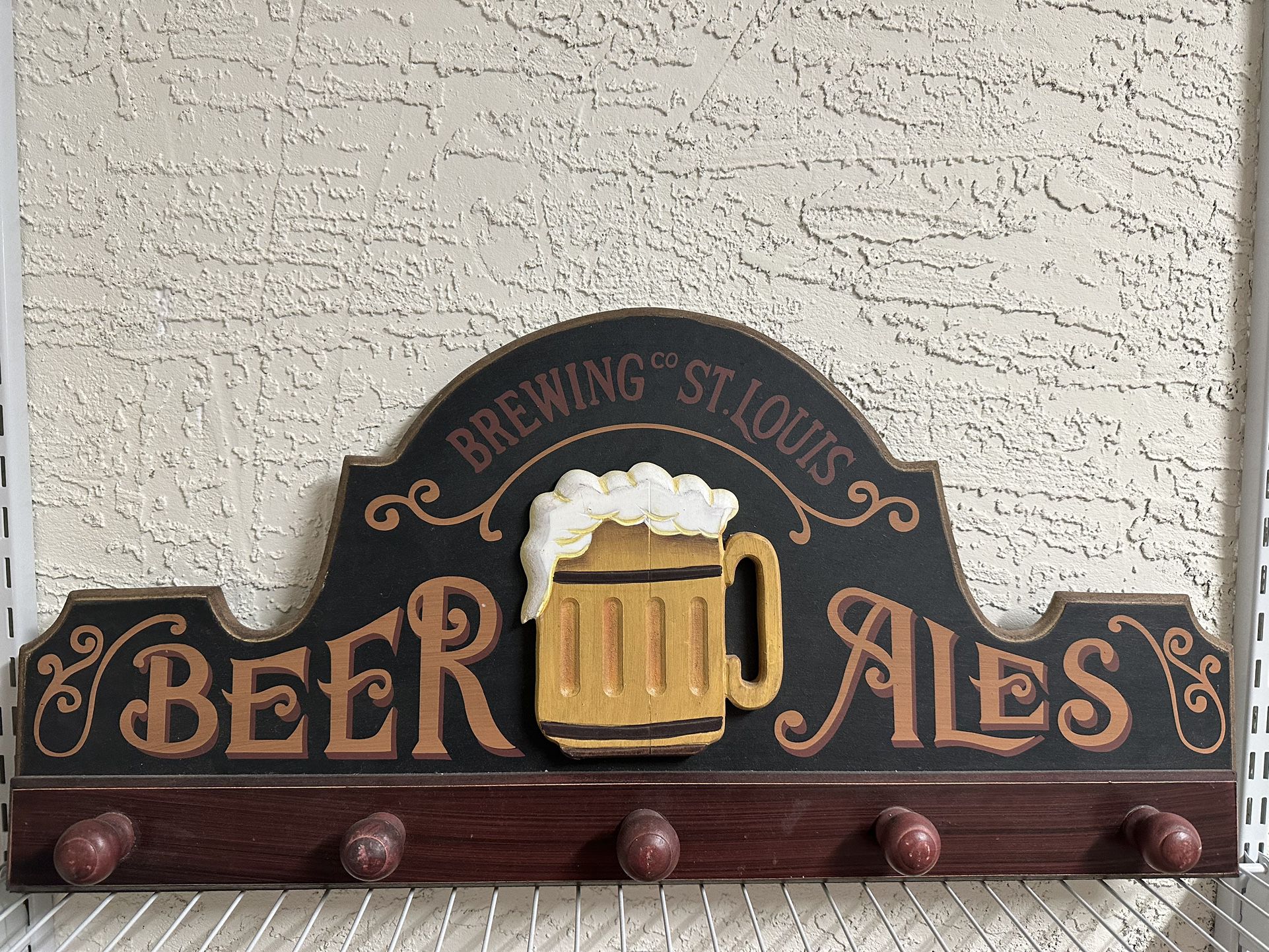 Pool Table Man Cave Sign Rack