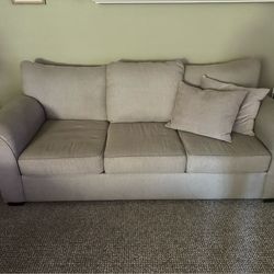 Gray fabric couch