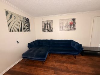 Blue couch