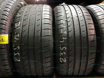 Y70 235 45 17 97W Ironman Imove Gen2 AS —2 used tires 80% life