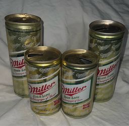 Collectors Vintage Miller cans