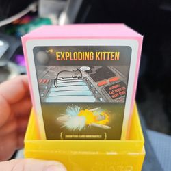 Exploding Kitten Cards In Laminated Sleeves