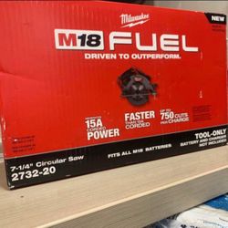 Milwaukee New 71/4” Circular Saw Fuel M18