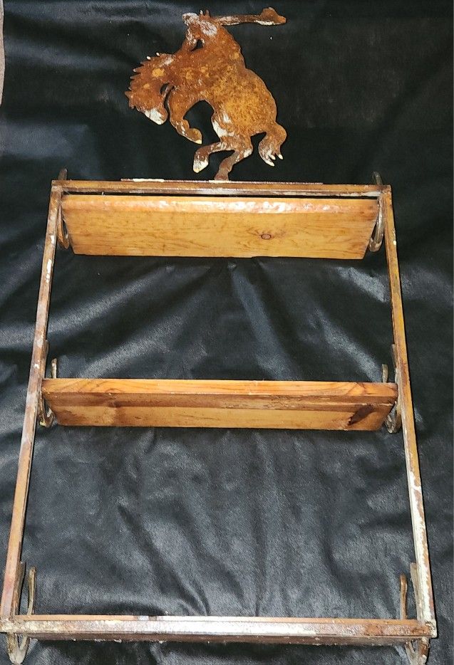 Old "Cowboy Western" Style Shelving Unit
