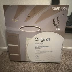 Origin21 Irvington LED Ring Chandelier – Matte Black – New in Box $150