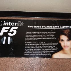 Intermittent F5 TWO-HEAD FLUORESCENT LIGHTING KIT