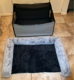 K&H Bundle Buckle N’ Go XL Folding Pet Seat & XL Dog Pillow