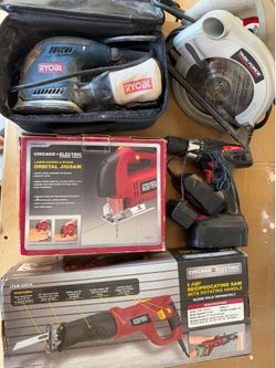 Bundle of Power Tools - Ryobi, Chicago Electric, Task Force - Great Condition